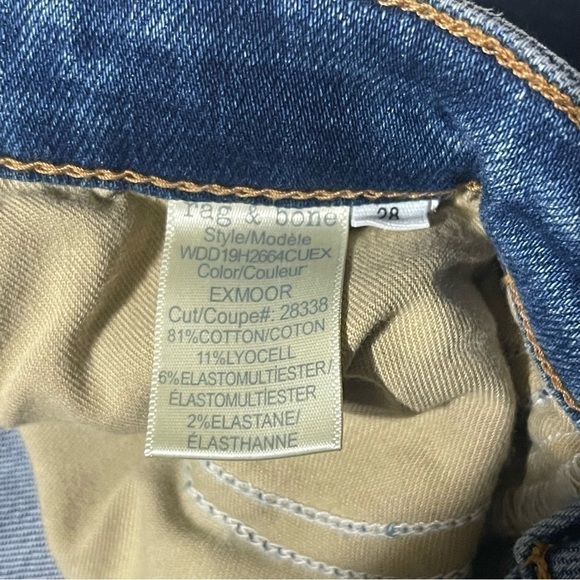 Rag & Bone Medium Wash Nina High Rise Skinny Jeans W28L29 - Picture 9 of 10